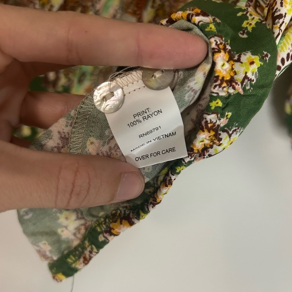 Fig and Flower Anthropology Multicolor Women's Boho Hippie Abstract Size XL - Picture 6 of 7